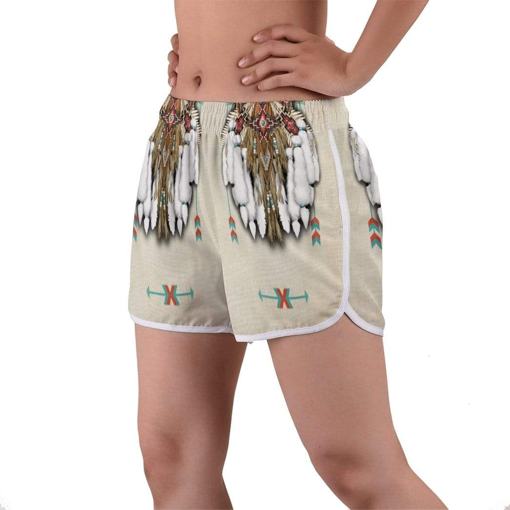 Gearhumans 3D Native American Custom Women Beach Shorts Swim Trunk GV28077 Women Shorts