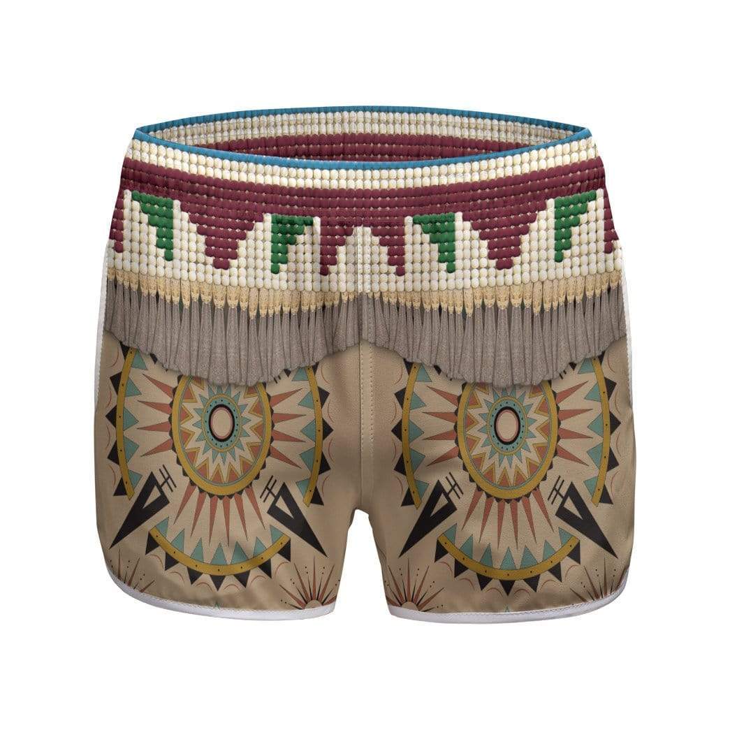 Gearhumans 3D Native American Custom Women Beach Shorts Swim Trunks GV28075 Women Shorts Women Shorts XS