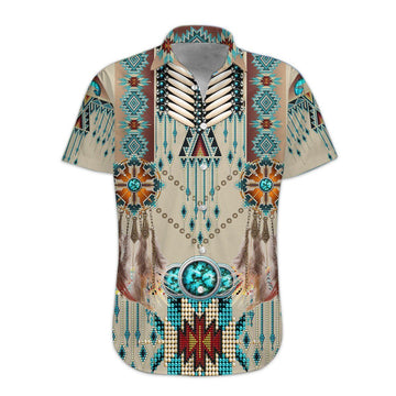 Gearhumans 3D Native American Hawaii Shirt ZG-HW07082002 Short Sleeve Shirt S