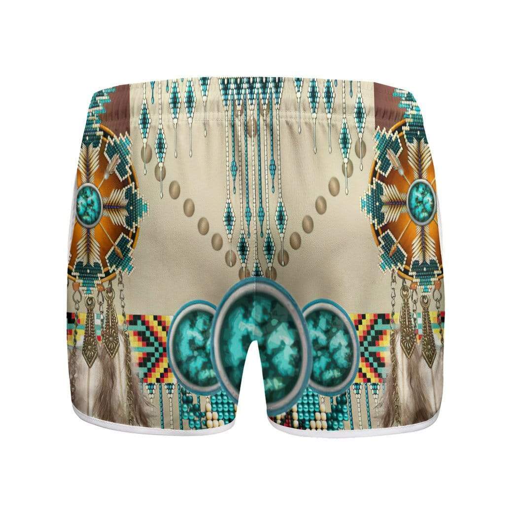 Gearhumans 3D Native American Pattern Custom Women Beach Shorts Swim Trunk GV28076 Women Shorts
