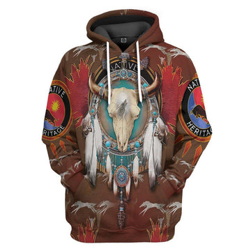 Gearhumans 3D Native American Tshirt Hoodie Apparel