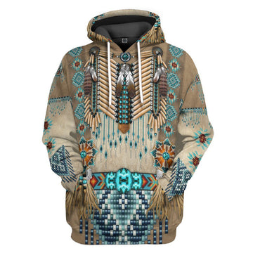 Gearhumans 3D Native Indian Custom Tshirt Hoodie Apparel