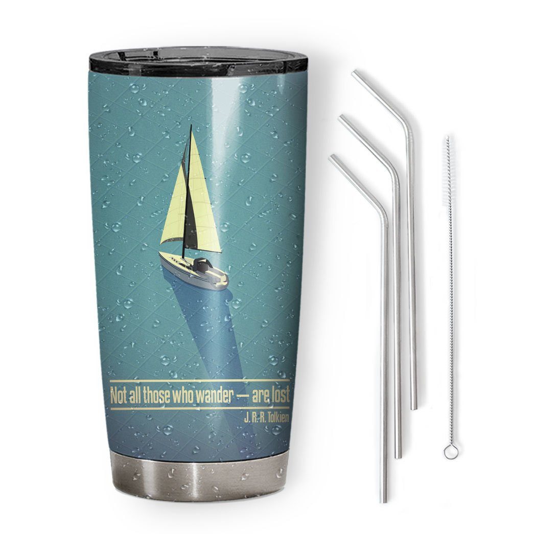 Gearhumans 3D Not All Those Who Wander Are Lost Tumbler ZK2405217 Tumbler 