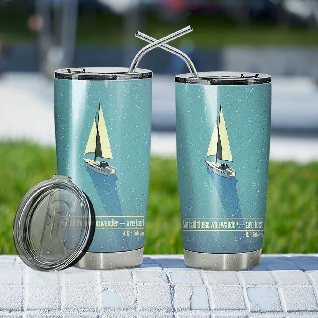 Gearhumans 3D Not All Those Who Wander Are Lost Tumbler ZK2405217 Tumbler 