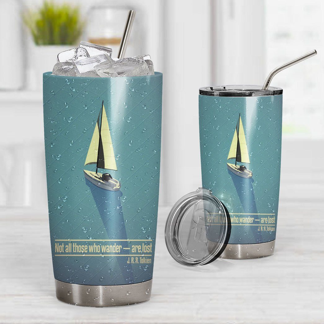 Gearhumans 3D Not All Those Who Wander Are Lost Tumbler ZK2405217 Tumbler 