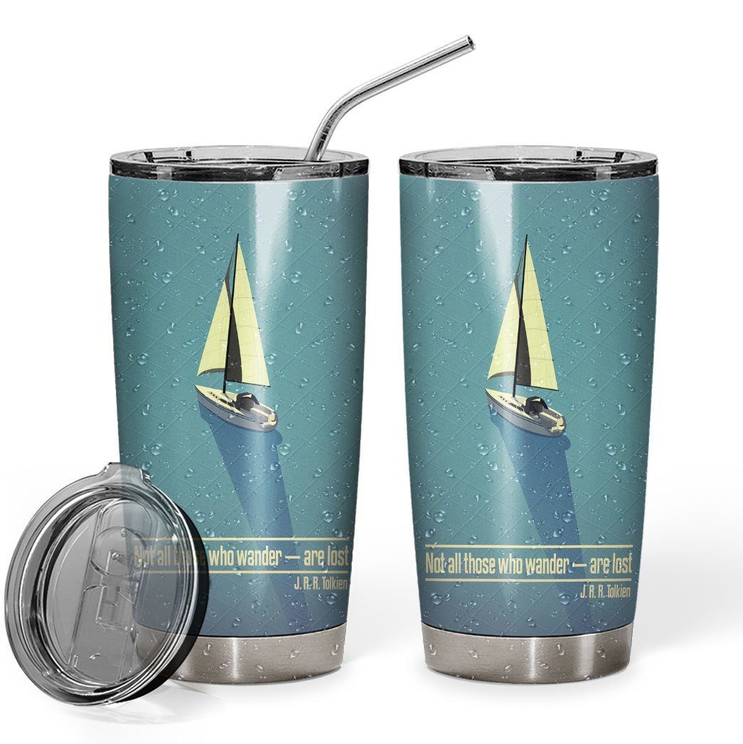 Gearhumans 3D Not All Those Who Wander Are Lost Tumbler ZK2405217 Tumbler 