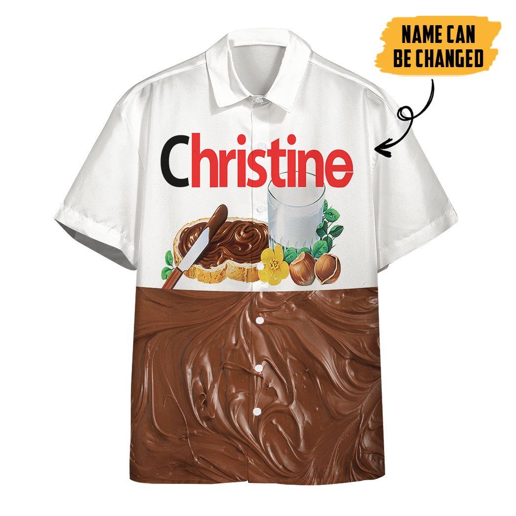 Gearhumans 3D Nutella Custom Hawaii Shirt GO12052141 Hawai Shirt Short Sleeve Shirt S 