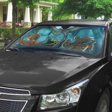 Gearhumans 3D Octopus Custom Car Auto Sunshade Custom Car Auto Sunshade