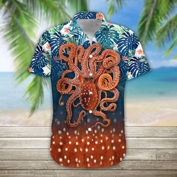 Gearhumans 3D Octopus Hawaii Shirt