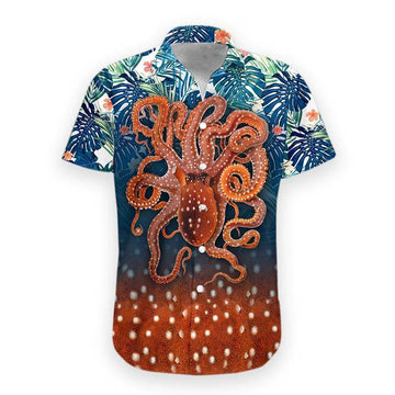 Gearhumans 3D Octopus Hawaii Shirt