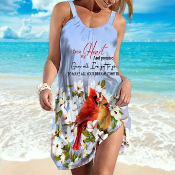 Gearhumans 3D Our Love Is Unconditional Custom Beach Dress GO03062117 Beach Dress Beach Dress S 