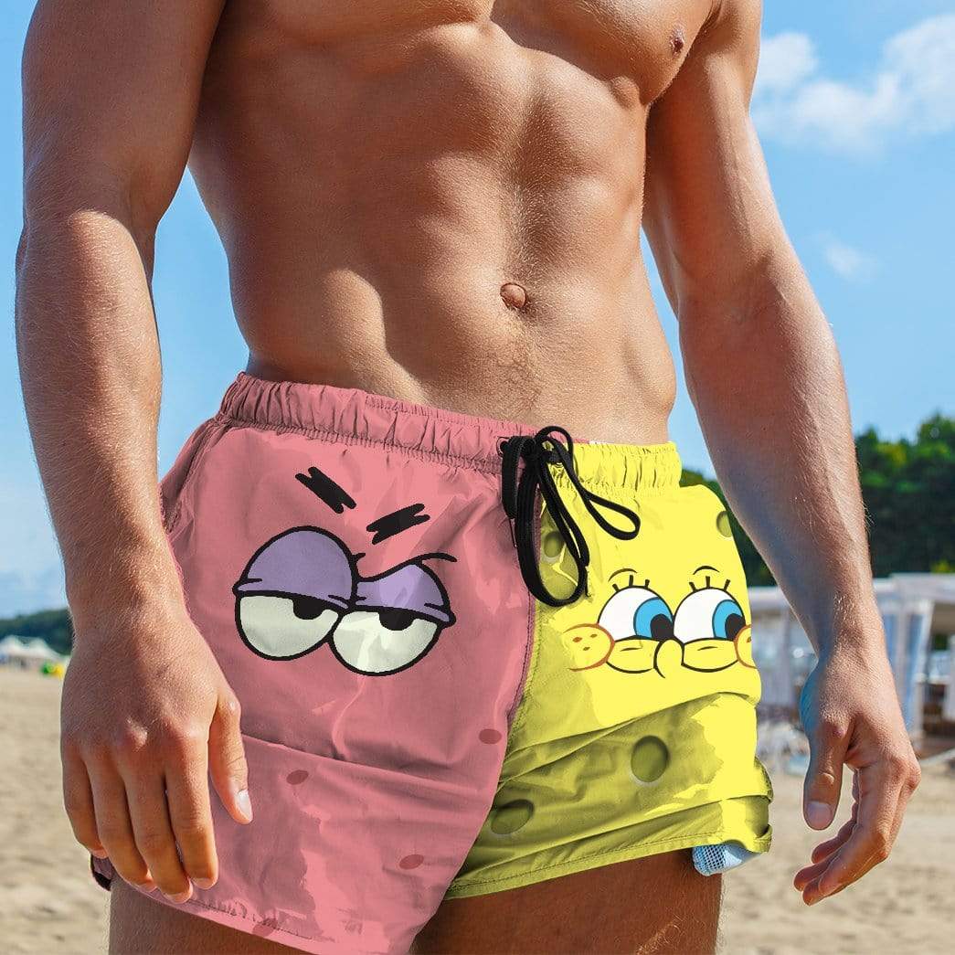 Gearhumans 3D Patrick Star SpongeBob SquarePants Custom Summer Beach S