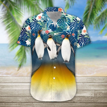 Gearhumans 3D Penguin Hawaii Shirt