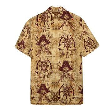 Gearhumans 3D Pirate Hawaiian Custom Short Sleeve Shirts