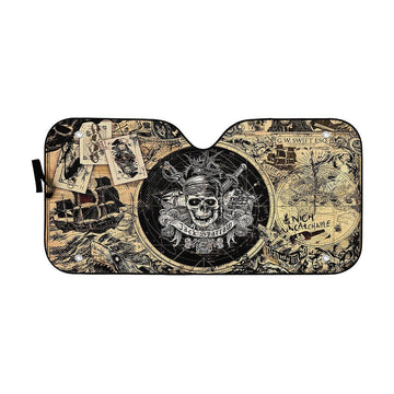 Gearhumans 3D Pirates Of The Caribbean Custom Auto Car Sunshade