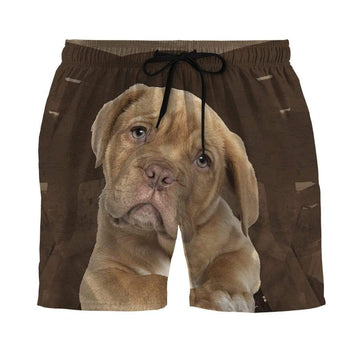 Gearhumans 3D Pitbull Puppy Custom Beach Shorts Swim Trunks GL08067 Men Shorts Men Shorts S 