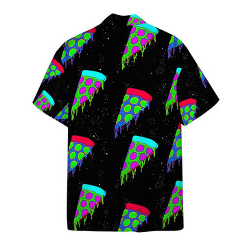 Gearhumans 3D Pizza Party In Space Custom Hawaii Shirt