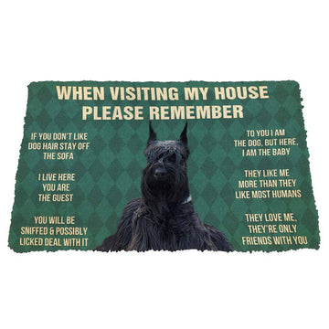 Gearhumans 3D Please Remember Dogs House Rules Custom Doormat