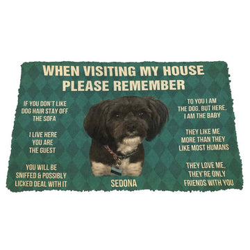 Gearhumans 3D Please Remember Sedonas House Rules Custom Doormat