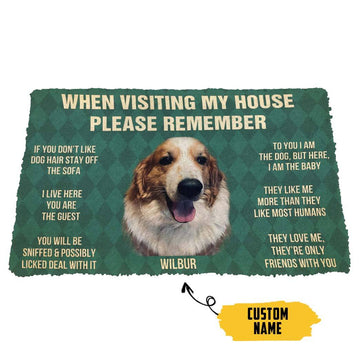 Gearhumans 3D Please Remember Wilbur House Rules Custom Doormat