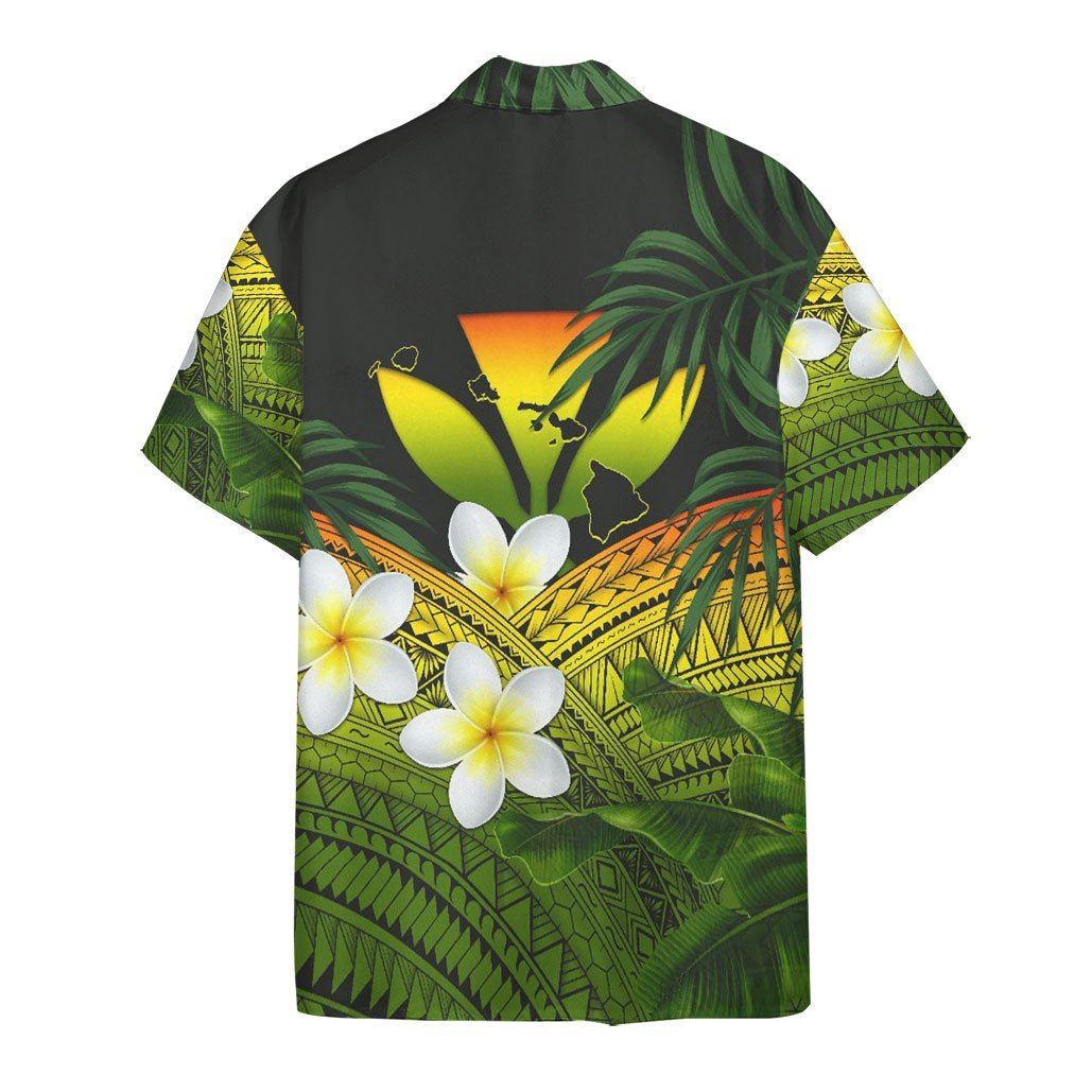 Gearhumans 3D Plumeria Native Hawaiian Shirt ZB16037 Hawai Shirt 