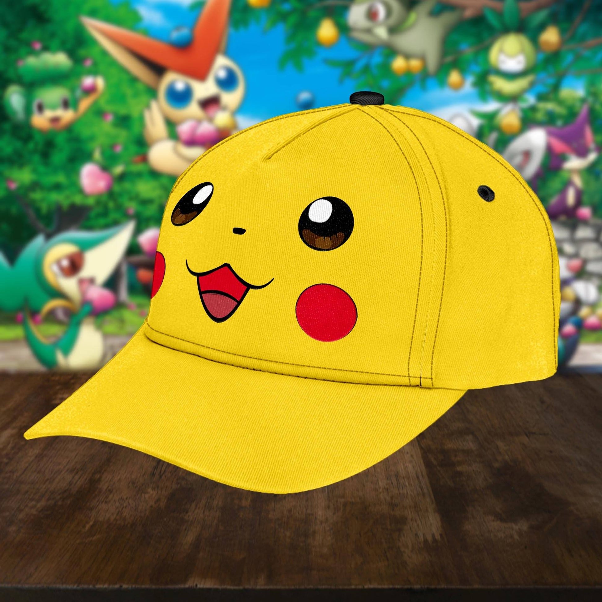 Gearhumans 3D Pokemon Pikachu Custom Classic Cap GW13043 Cap