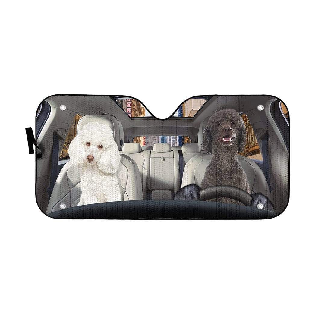 gearhumans 3D Poodle Custom Sunshade GS19066 Auto Sunshade 57''x27.5'' 