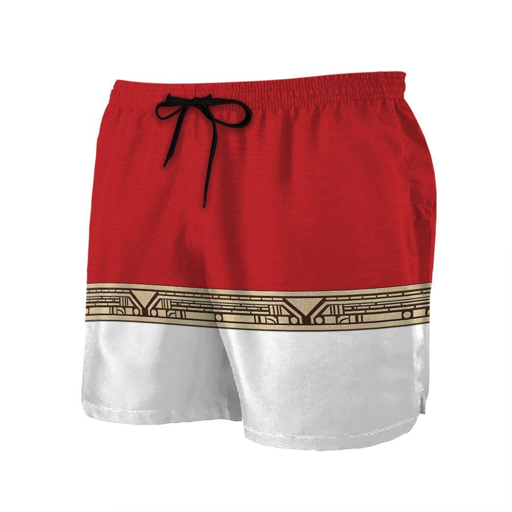 Gearhumans 3D Power Ranger Zeo Red Shorts ZK2904218 Men Shorts 