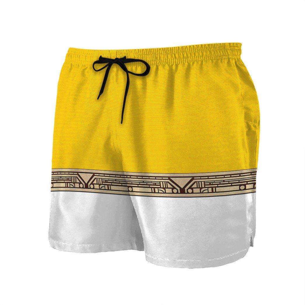 Gearhumans 3D Power Ranger Zeo Yellow Shorts ZK2904219 Men Shorts 