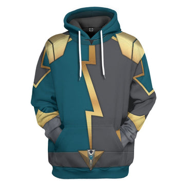 Gearhumans 3D Power Rangers Hyperforce Fenrir Custom Tshirt Hoodie Apparel