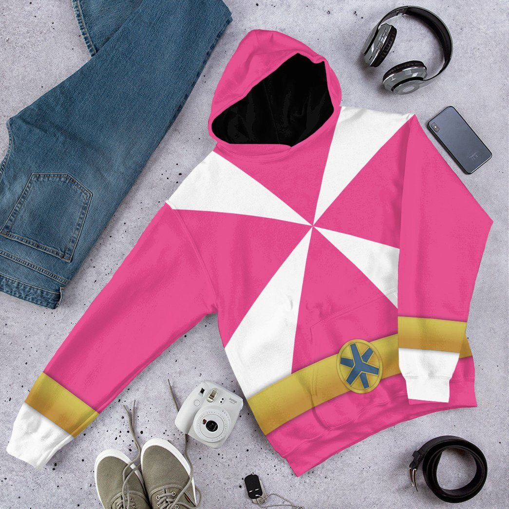 Gearhumans 3D Power Rangers Lightspeed Rescue Pink Ranger Custom Tshirt Hoodie Apparel GW05044 3D Apparel