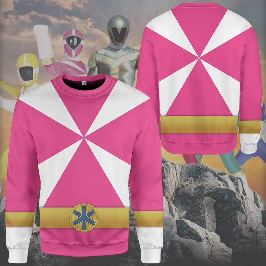 Gearhumans 3D Power Rangers Lightspeed Rescue Pink Ranger Custom Tshirt Hoodie Apparel GW05044 3D Apparel