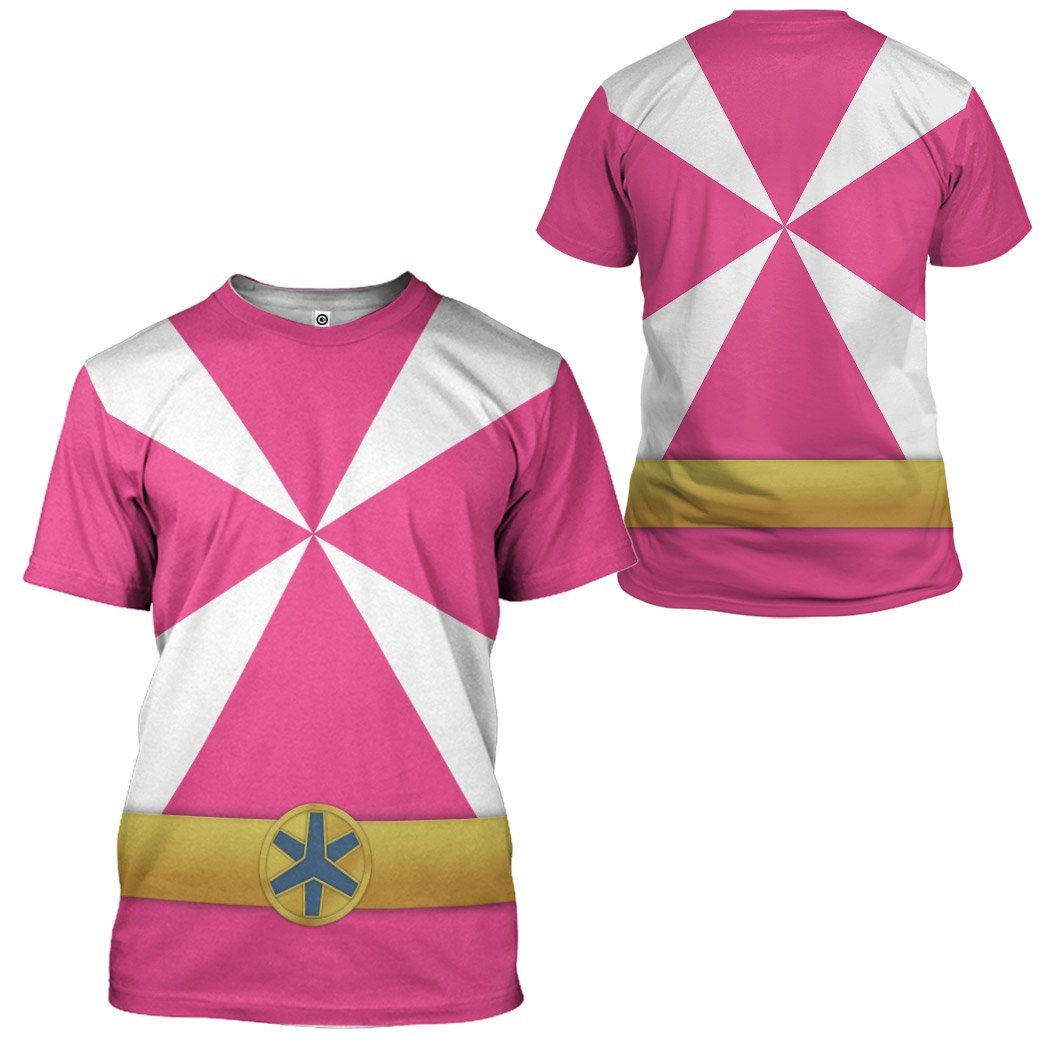 Gearhumans 3D Power Rangers Lightspeed Rescue Pink Ranger Custom Tshirt Hoodie Apparel GW05044 3D Apparel