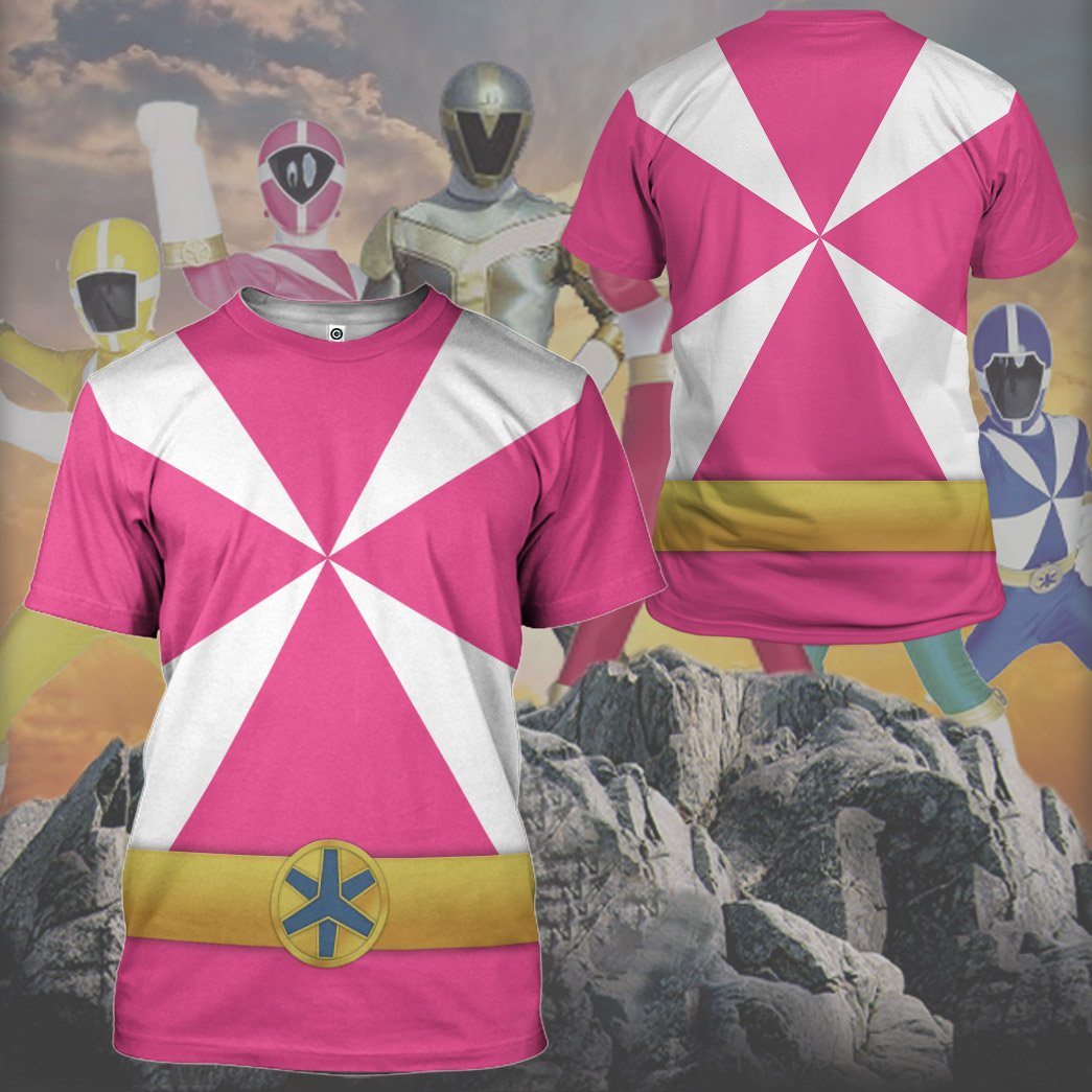 Gearhumans 3D Power Rangers Lightspeed Rescue Pink Ranger Custom Tshirt Hoodie Apparel GW05044 3D Apparel