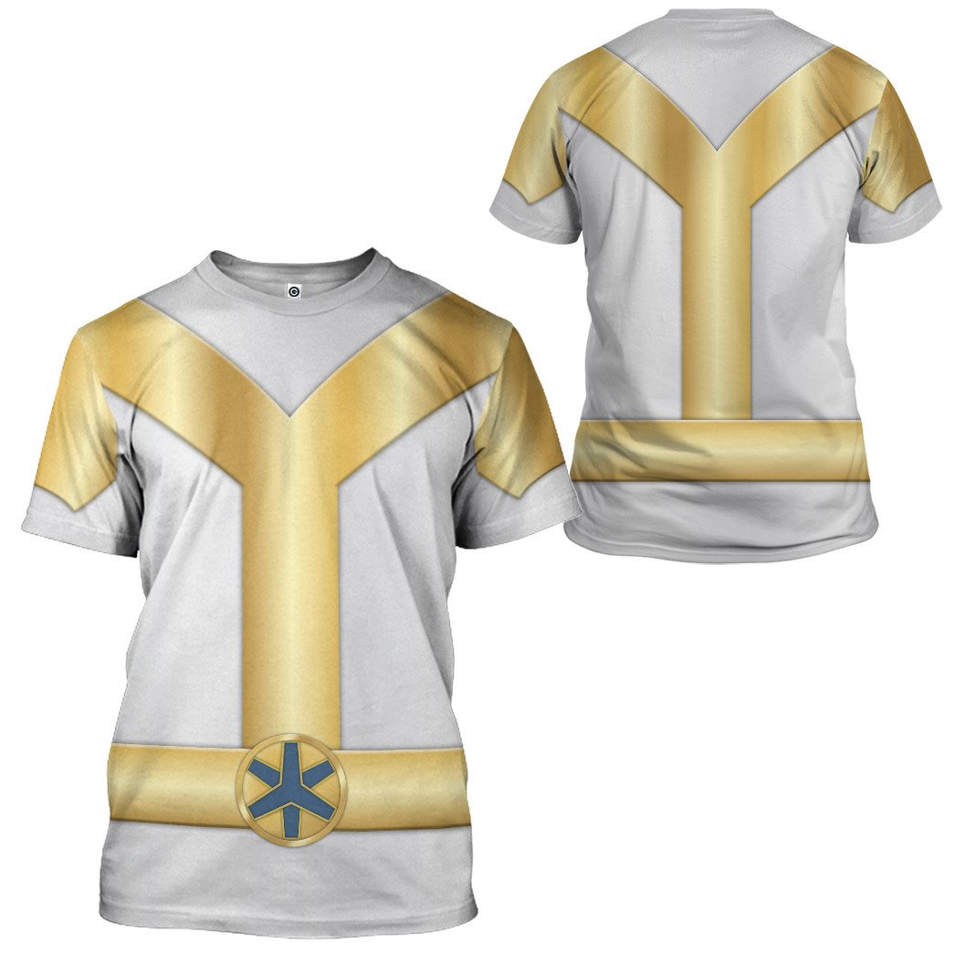 Gearhumans 3D Power Rangers Lightspeed Rescue Titanium Ranger Custom Tshirt Hoodie Apparel GW05046 3D Apparel