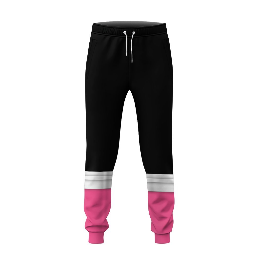 Gearhumans 3D Power Rangers Megaforce Pink Ranger Cosplay Custom Sweatpants GW060422 Sweatpants