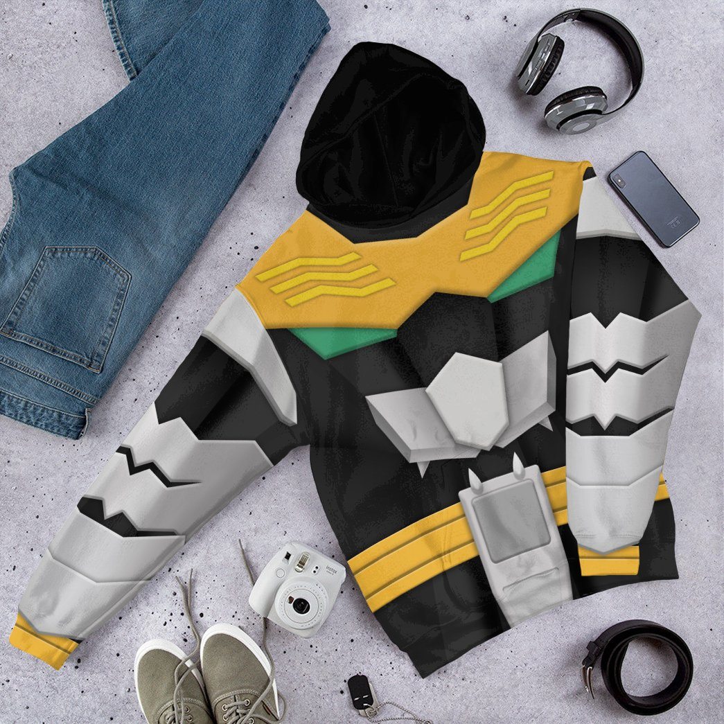 Gearhumans 3D Power Rangers Megaforce Robo Knight Custom Tshirt Hoodie Apparel GW05047 3D Apparel