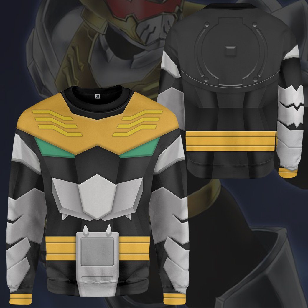 Gearhumans 3D Power Rangers Megaforce Robo Knight Custom Tshirt Hoodie Apparel GW05047 3D Apparel