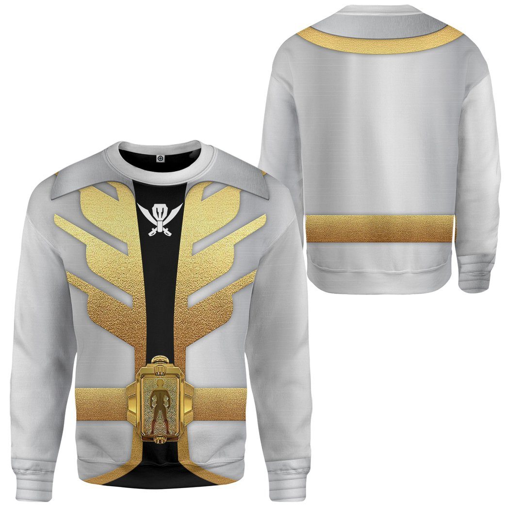 Gearhumans 3D Power Rangers Megaforce Silver Ranger Custom Tshirt Hoodie Apparel GW05041 3D Apparel