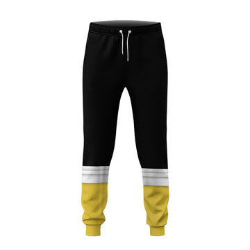 Gearhumans 3D Power Rangers Megaforce Yellow Ranger Cosplay Custom Sweatpants GW060424 Sweatpants