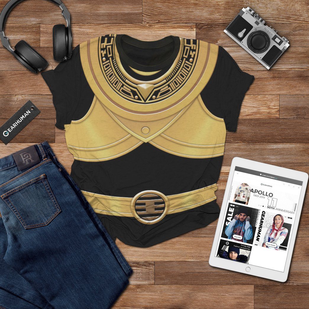 Gearhumans 3D Power Rangers Zeo Gold Custom Tshirt Hoodie