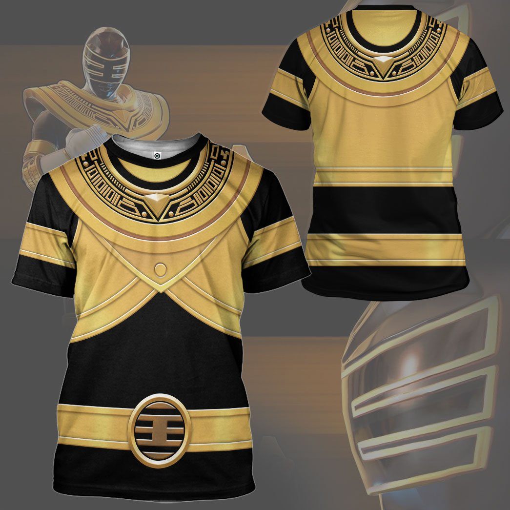 Gearhumans 3D Power Rangers Zeo Gold Custom Tshirt Hoodie Apparel GW010418 3D Apparel