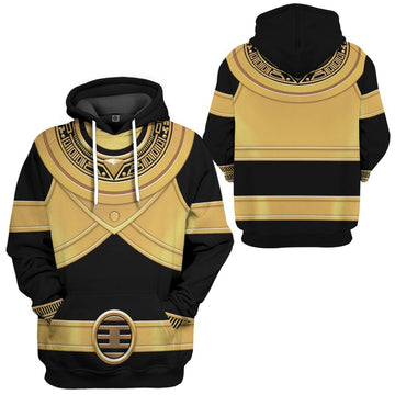 Gearhumans 3D Power Rangers Zeo Gold Custom Tshirt Hoodie Apparel GW010418 3D Apparel Hoodie S