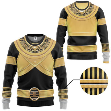 Gearhumans 3D Power Rangers Zeo Gold Custom Tshirt Hoodie Apparel GW010418 3D Apparel Long Sleeve S