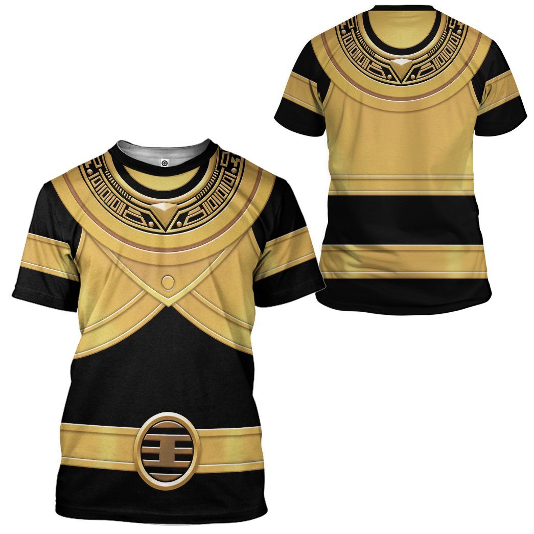 Gearhumans 3D Power Rangers Zeo Gold Custom Tshirt Hoodie Apparel GW010418 3D Apparel T-Shirt S