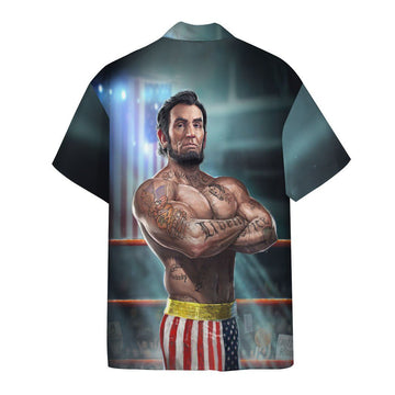 Gearhumans 3D President MMAbe Lincoln Custom Short Sleeve Shirt
