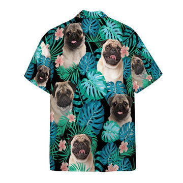 Gearhumans 3D Pug Dog Summer Custom Short Sleeve Shirt