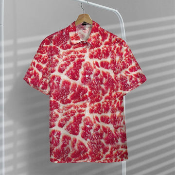 Gearhumans 3D Raw Meat Hawaii Shirt