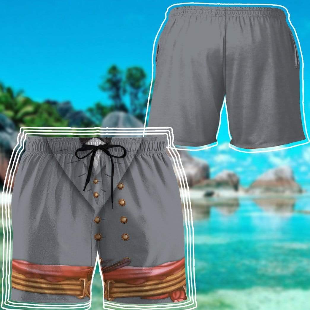Gearhumans 3D Robert E.Lee Custom Beach Shorts Swim Trunks GV100725 Men Shorts