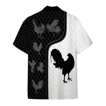 Gearhumans 3D Rooster 3D Printed Custom Short Sleeve Shirts
